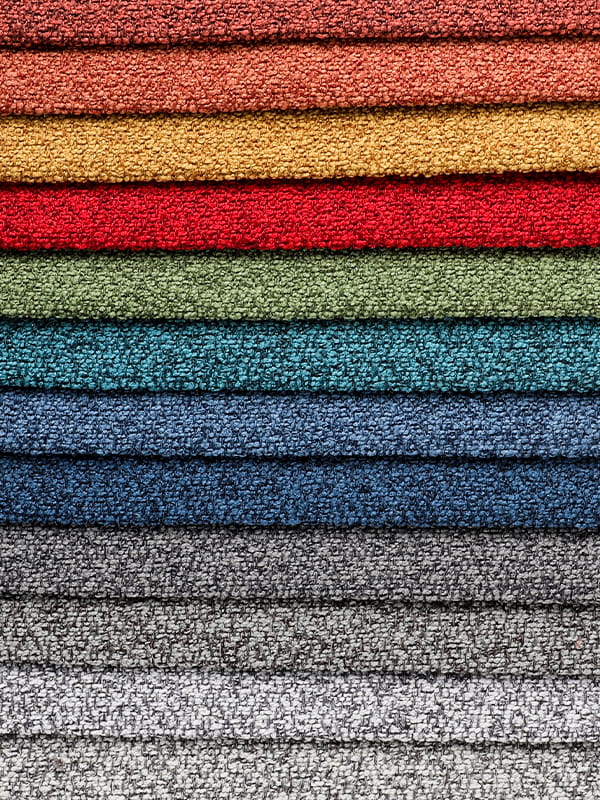 প্রবাল লুপ সুতা পলিয়েস্টার এবং লিনেন সোফা কাপড়